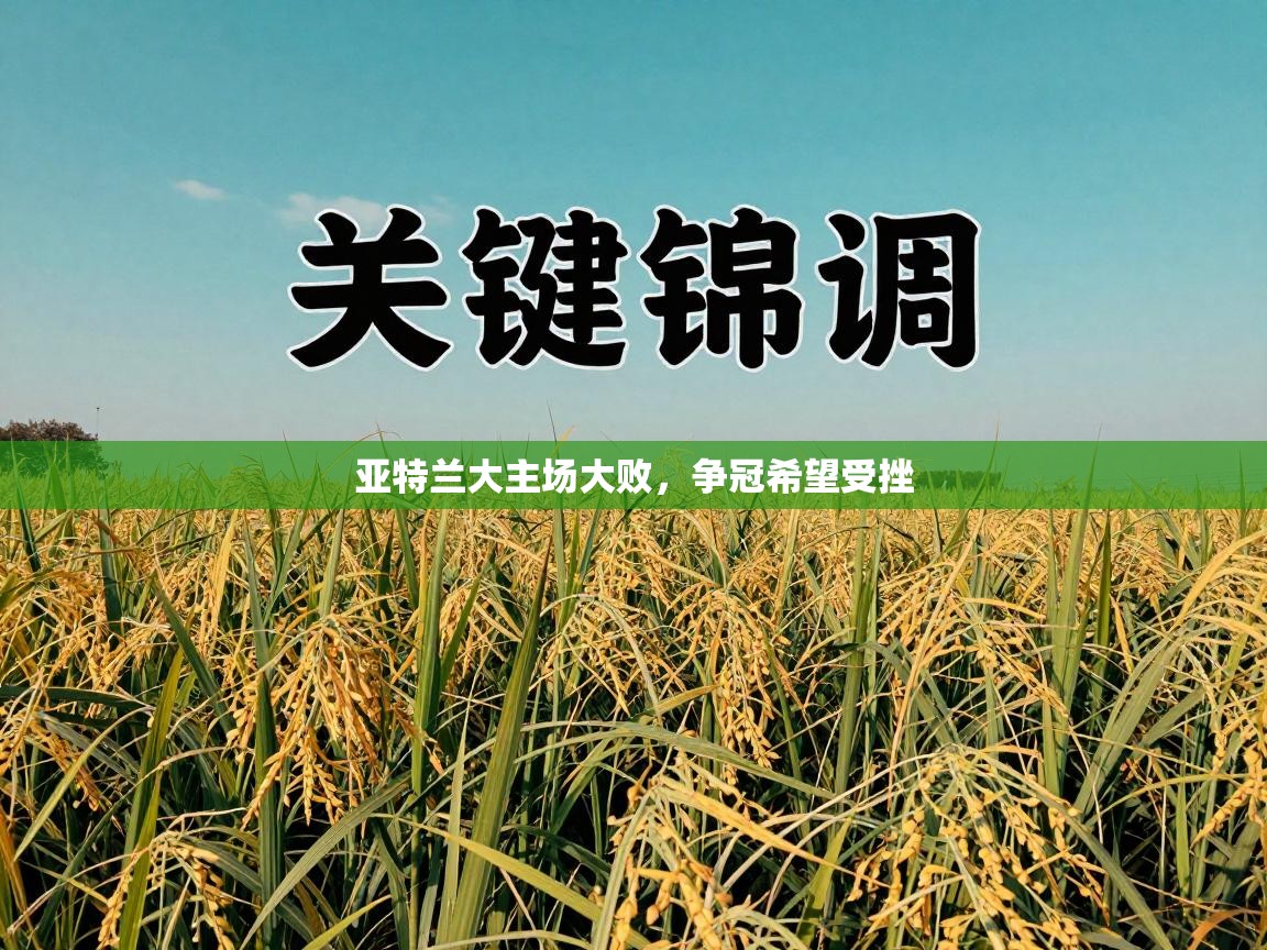 亚特兰大主场大败，争冠希望受挫